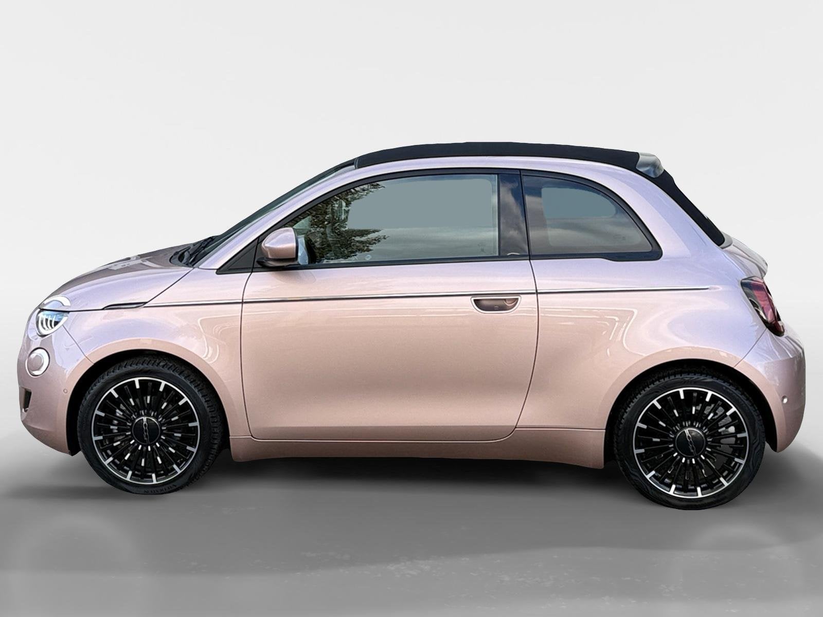 Fiat 500 C Icon 42 kWh | Keyless | Stoelverwarming | Camera, Auto's, 12 maanden, Stof, 4 stoelen, 305 km