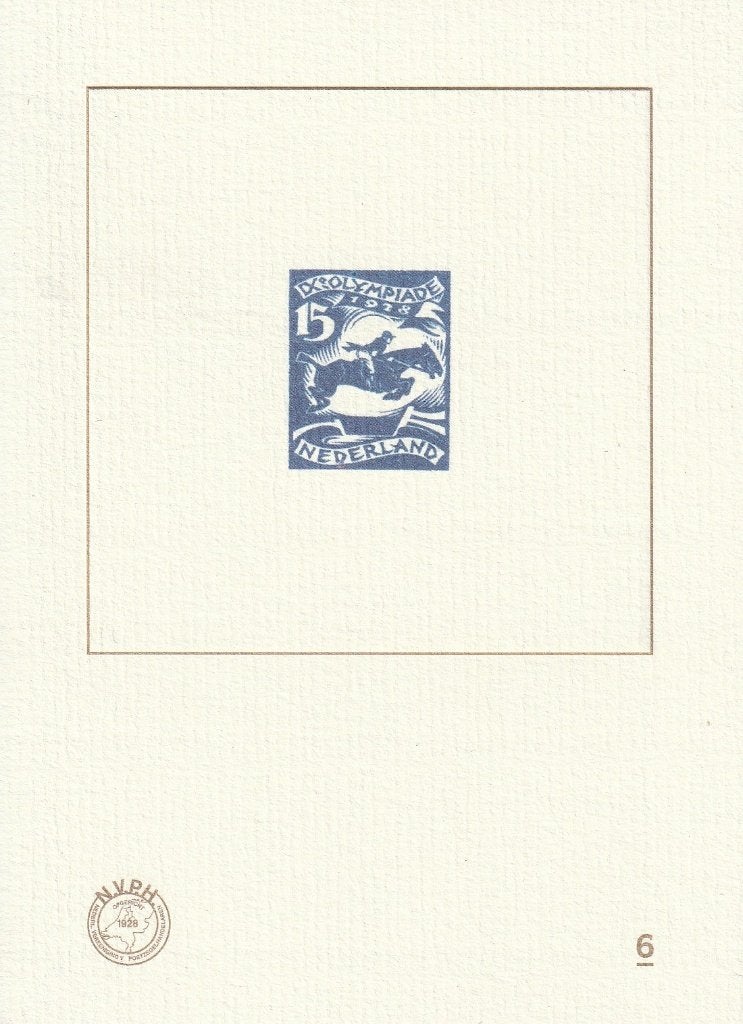 Blauwdruk nummer BD6 postfris, Ophalen of Verzenden, Na 1940, Postfris