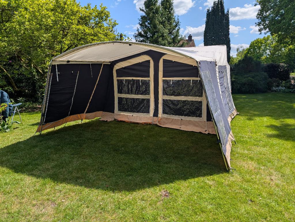 Trigano Odyssee GL 2019 met luifel EASYPACK 123 systeem, Caravans en Kamperen, Vouwwagens, Ophalen, Trigano, Blauw, Aanwezig