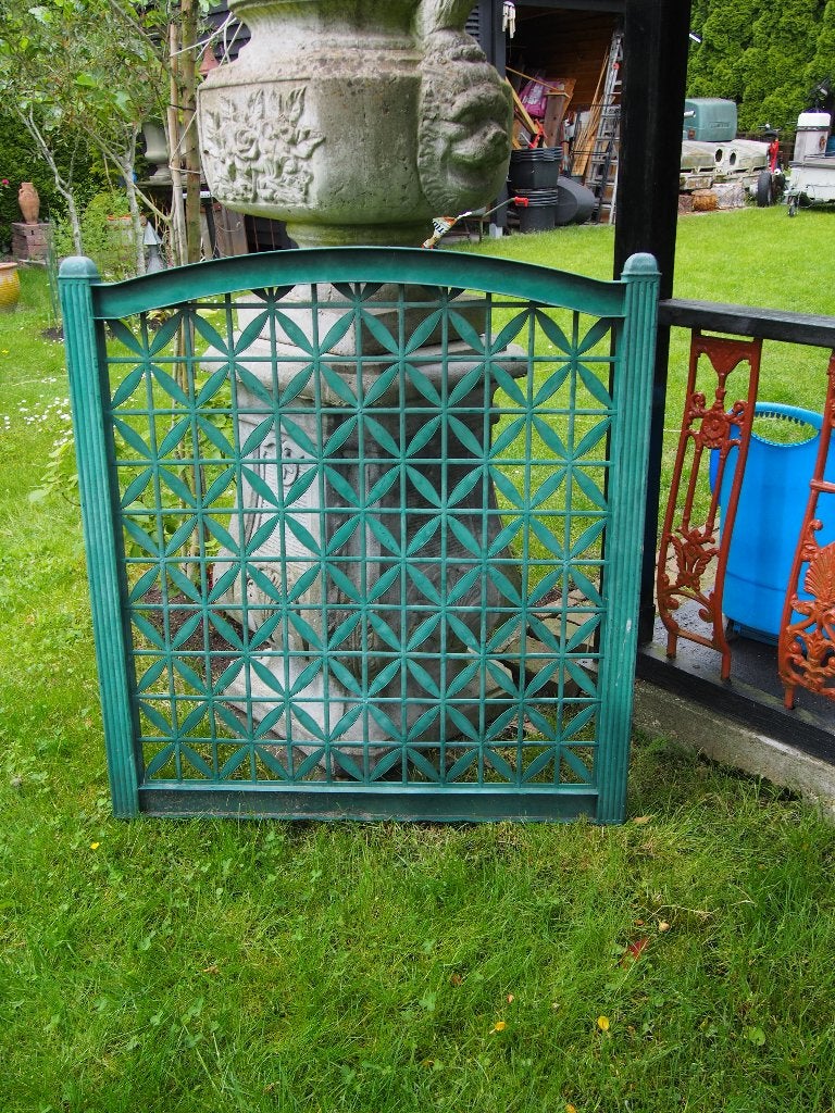 Groen kunststof hekje - 106x99 cm, Tuin en Terras, Tuinhekken en Hekwerk, Ophalen, Gebruikt, Kunststof, Tuinhek