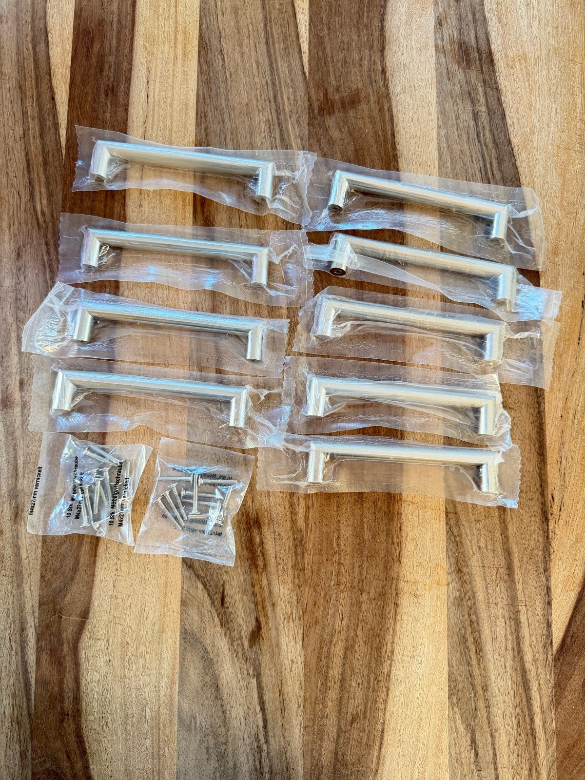 9x Nieuwe RVS Grepen Boormaat 128 mm met Boutjes, 100 tot 250 mm, Overige typen, Nieuw, Ophalen of Verzenden