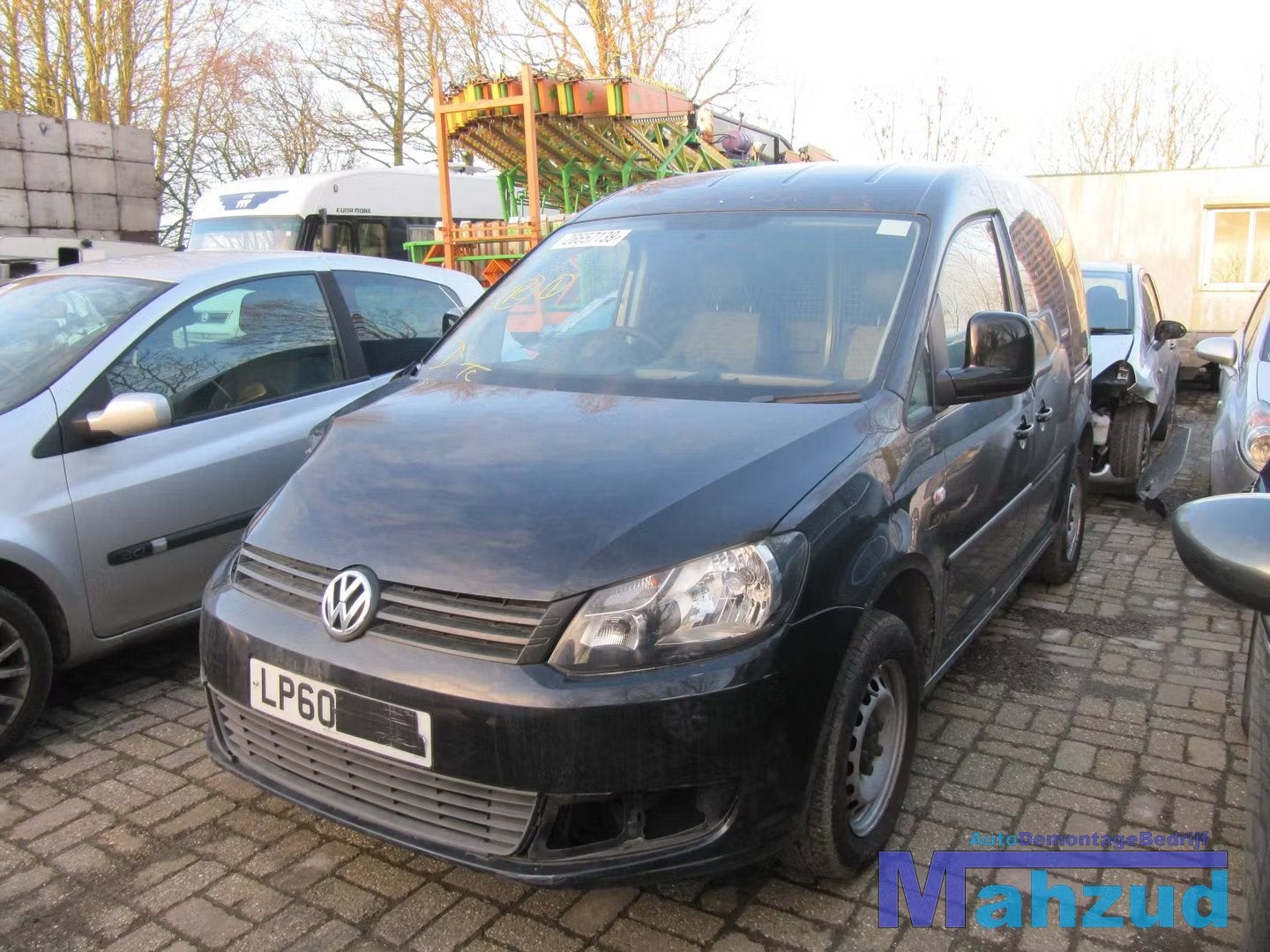 VOLKSWAGEN CADDY LEER ZWART INTERIEUR LEDER VOORSTOEL, Auto-onderdelen, Interieur en Bekleding, Gebruikt, Volkswagen, Volkswagen AG