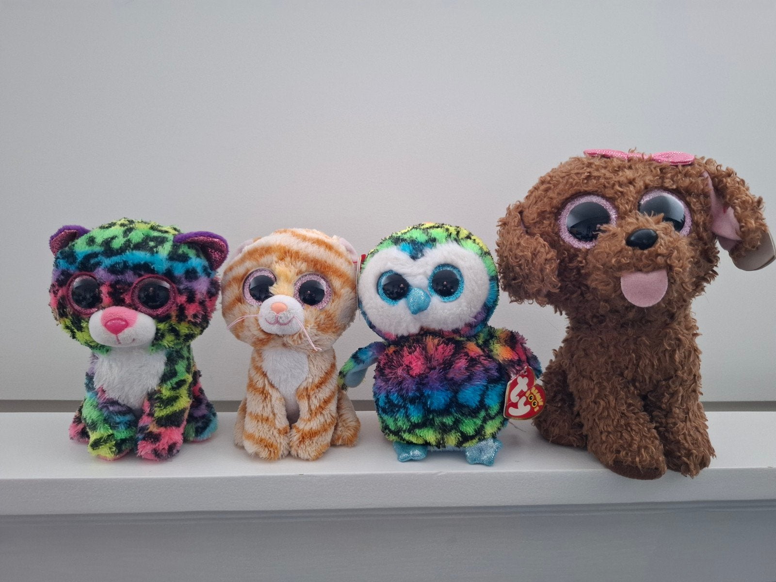Ty beanie knuffels met glitteroogjes, Ophalen of Verzenden, Zo goed als nieuw, Overige typen