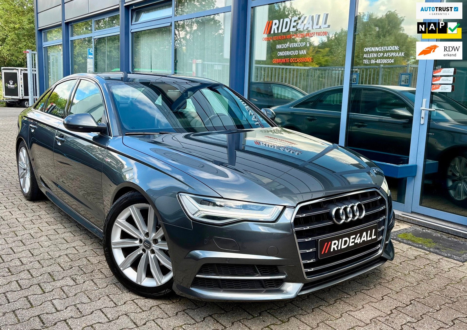 Audi A6 Limousine 1.8 TFSI 2x S-Line/STOELVW/NAVI/PDC/NAP!, Automatische klimaatregeling, Gebruikt, Bedrijf, Sedan