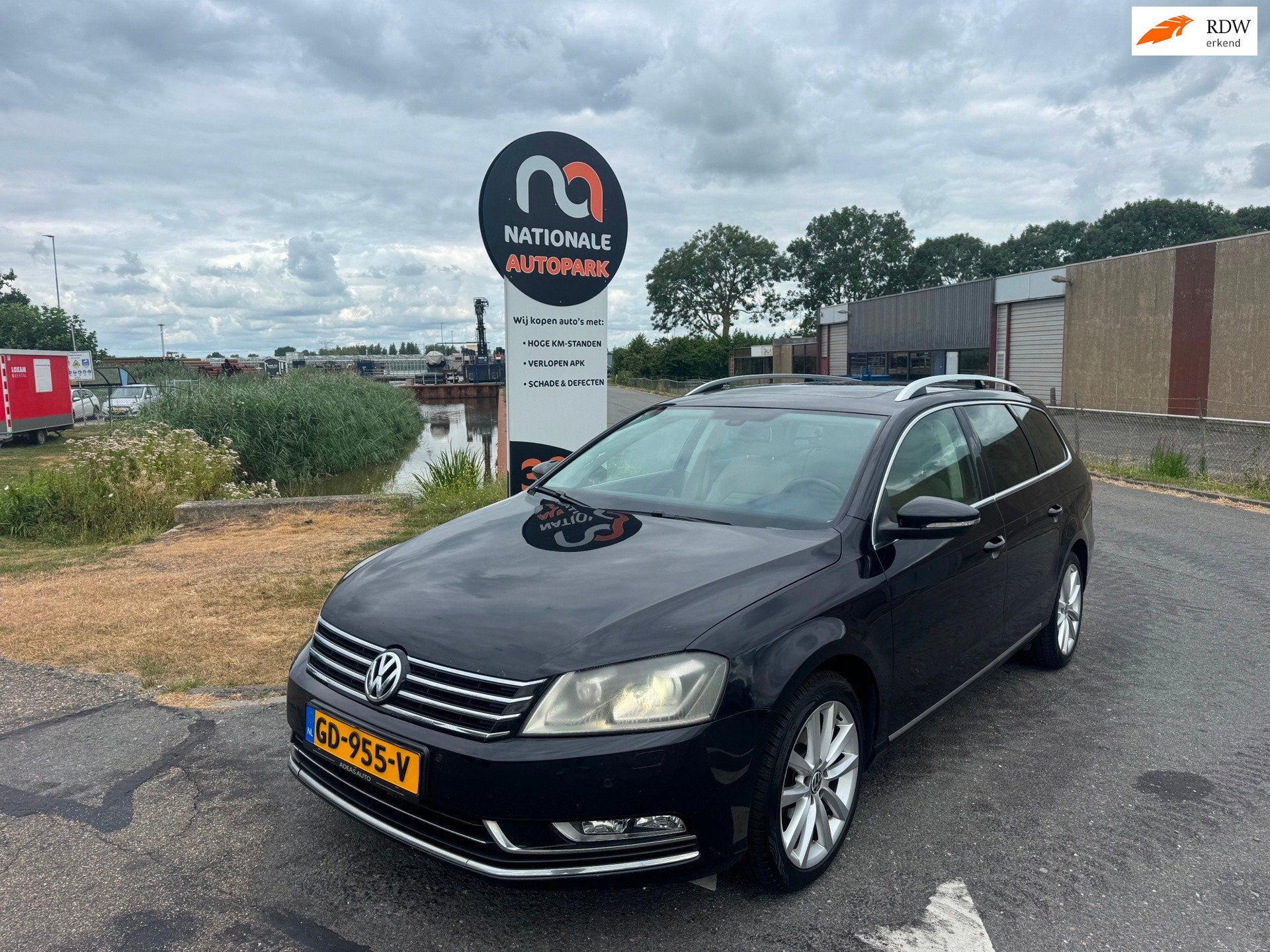 Volkswagen Passat Variant | 2012 | 2.0 TDI Highline BlueMoti, Auto's, Voorwielaandrijving, Euro 5, 4 cilinders, Zwart