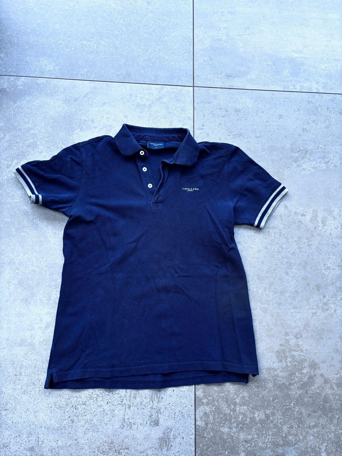 Cavallaro Napoli polo shirt maat M 100% katoen, Ophalen of Verzenden, Zo goed als nieuw, Maat 48/50 (M), Blauw