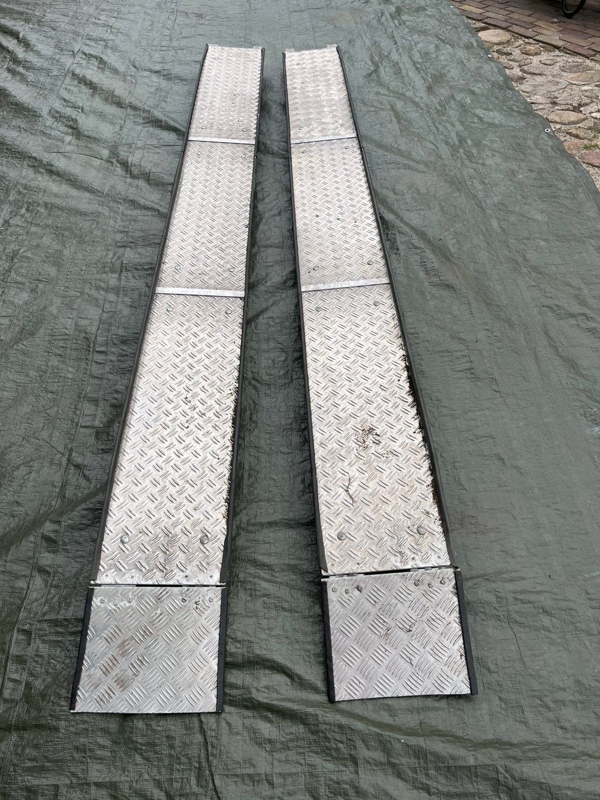 Aluminium oprijplaten., Auto diversen, Ophalen, Gebruikt