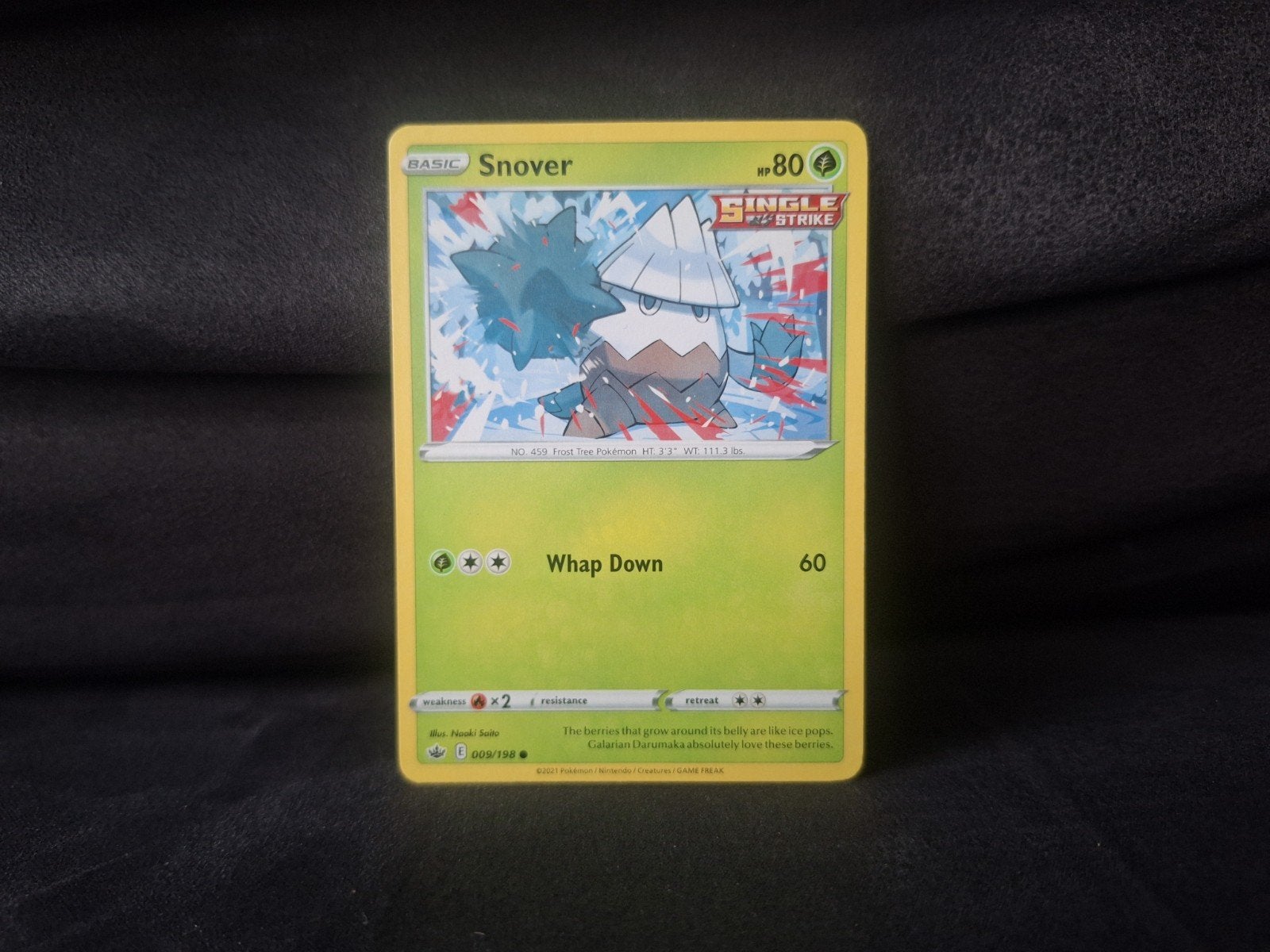 Snover 009/198 Pokemon Chilling Reign, Ophalen of Verzenden, Zo goed als nieuw, Losse kaart