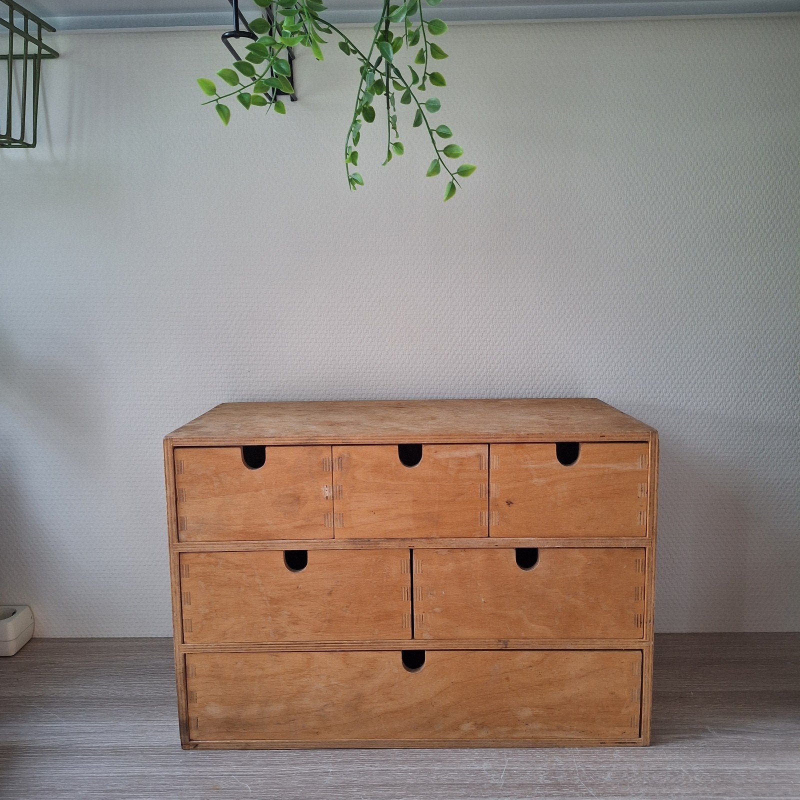 Ikea Moppe houten mini ladekast 42x21x28,5 cm., Ophalen of Verzenden, Gebruikt