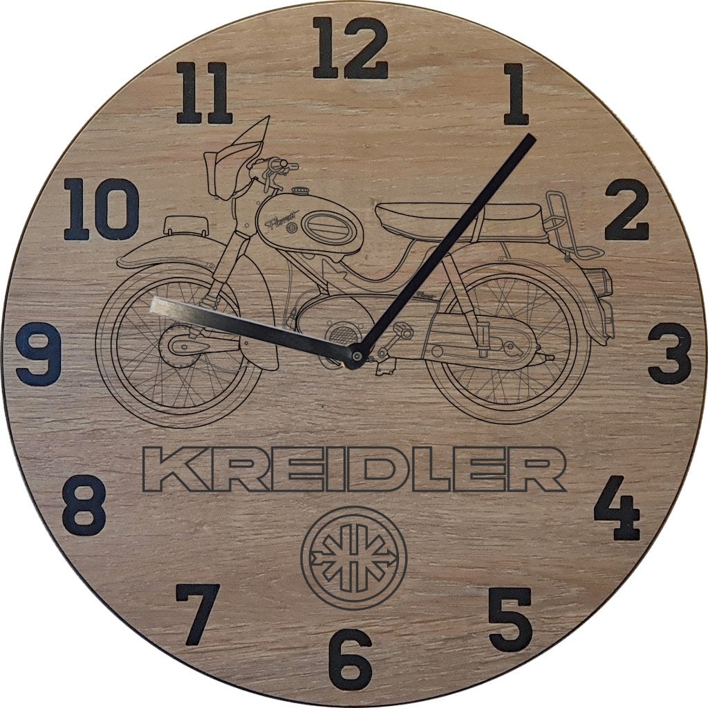 Kreidler Florett Eitank - Thema klok, Ophalen of Verzenden, Nieuw, Wandklok