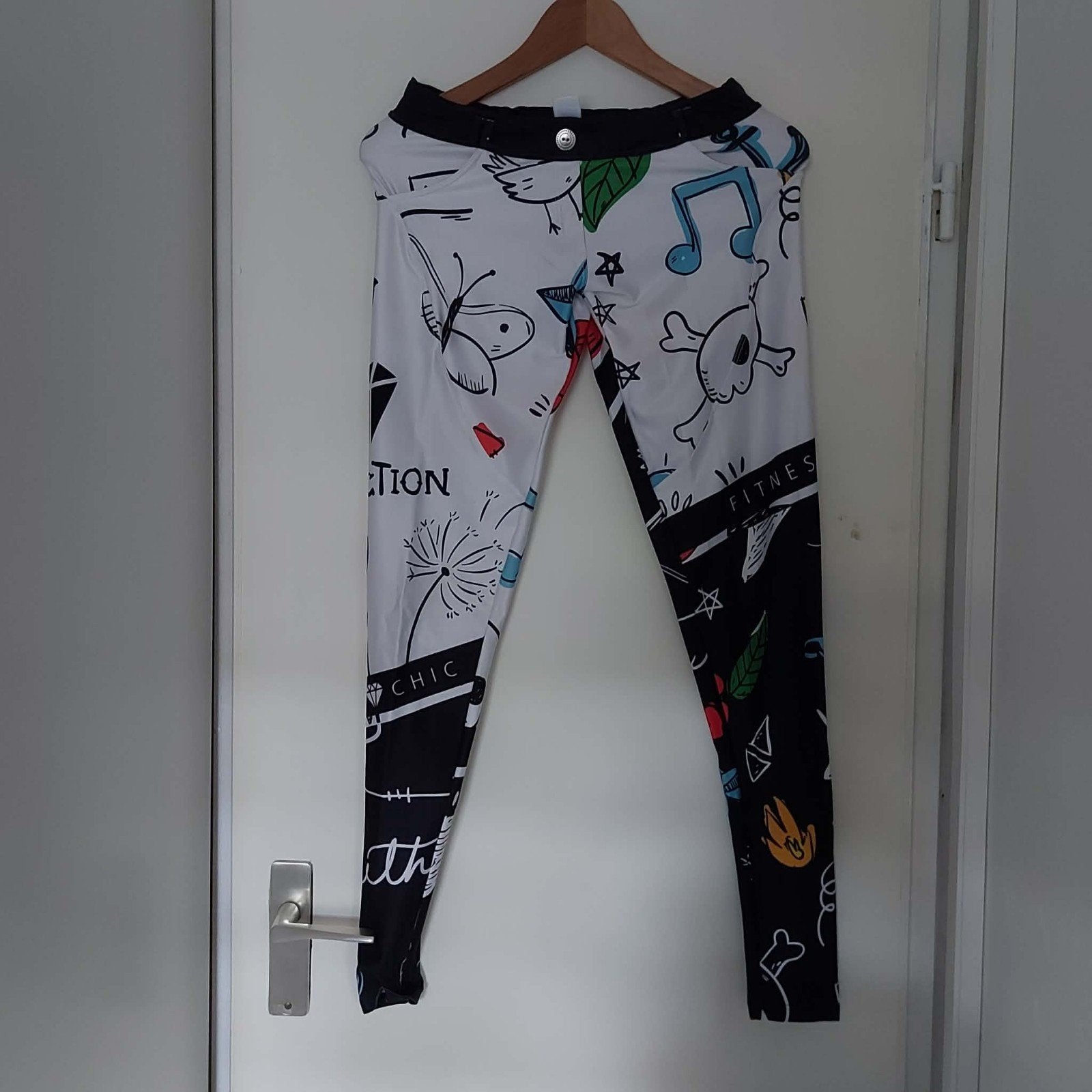 Fitness Chic Legging Maat M - Uniek Design, Kleding | Dames, Maat 38/40 (M), Fitness Chic, Meerkleurig, Ophalen of Verzenden