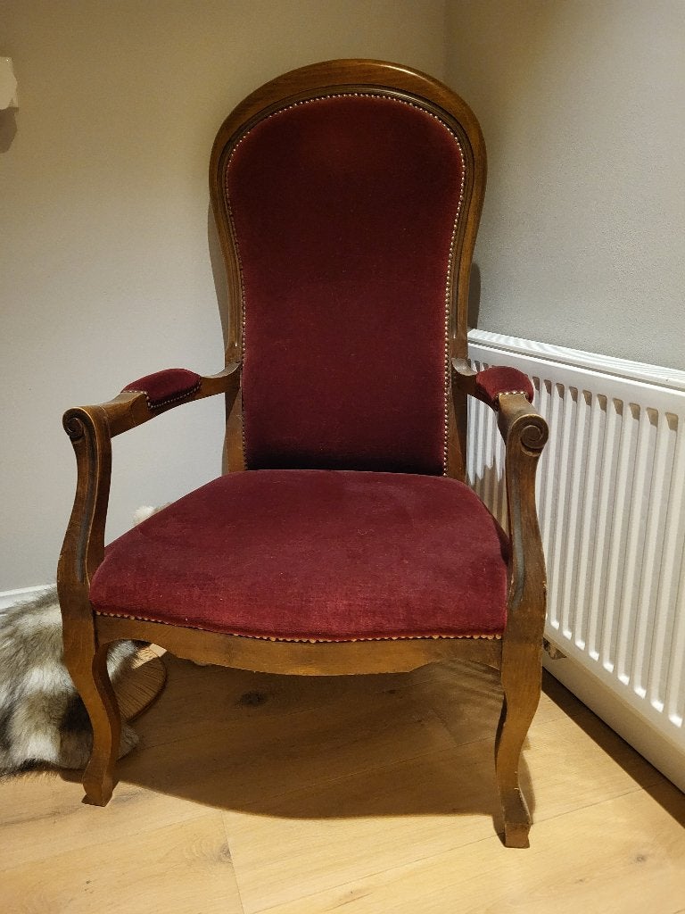 antieke fauteuil, Ophalen