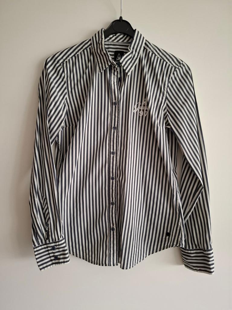 Gaastra blouse | donkerblauw gestreept | maat S, Kleding | Dames, Blouses en Tunieken, Gaastra, Blauw, Ophalen of Verzenden, Zo goed als nieuw