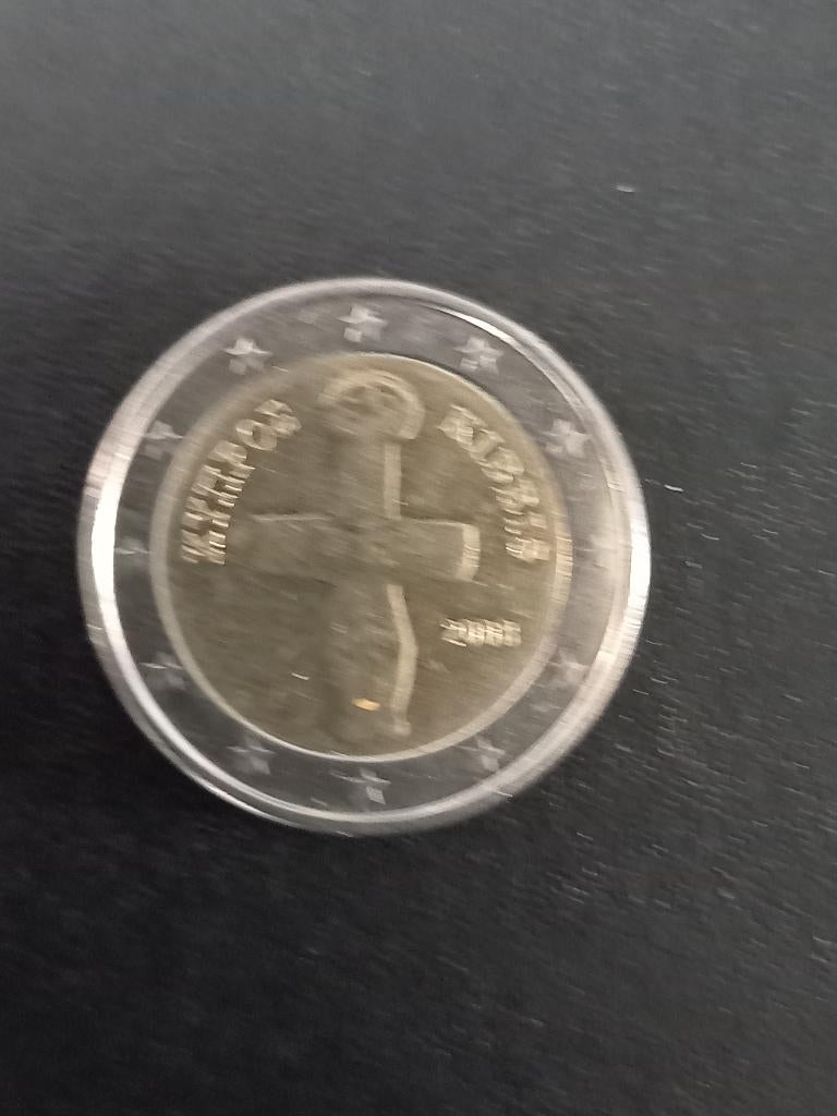052: 2 Euromunt in nieuwstaat Cyprus (2008), Verzenden, Cyprus, 2 euro