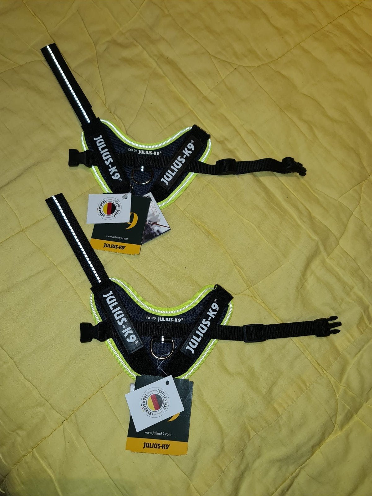 2 Gloednieuwe Julius-K9 Tuigjes maat 3XS/Baby 1 met kaartjes, Ophalen of Verzenden, Verlicht, Nieuw