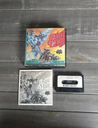 Blood Valley Commodore game voor Commodore 64/ 128 Rare, Ophalen of Verzenden, Commodore C 64