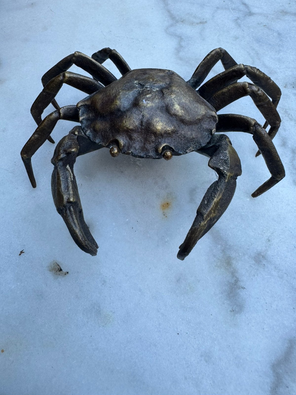 Vintage bronzen krab, Antiek en Kunst, Ophalen of Verzenden