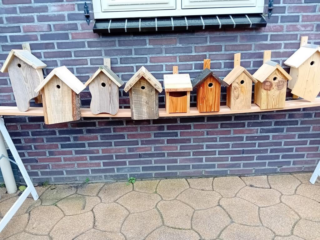 Verschillende modellen vogelhuisjes nestkastjes broedkast, Ophalen of Verzenden, Nieuw