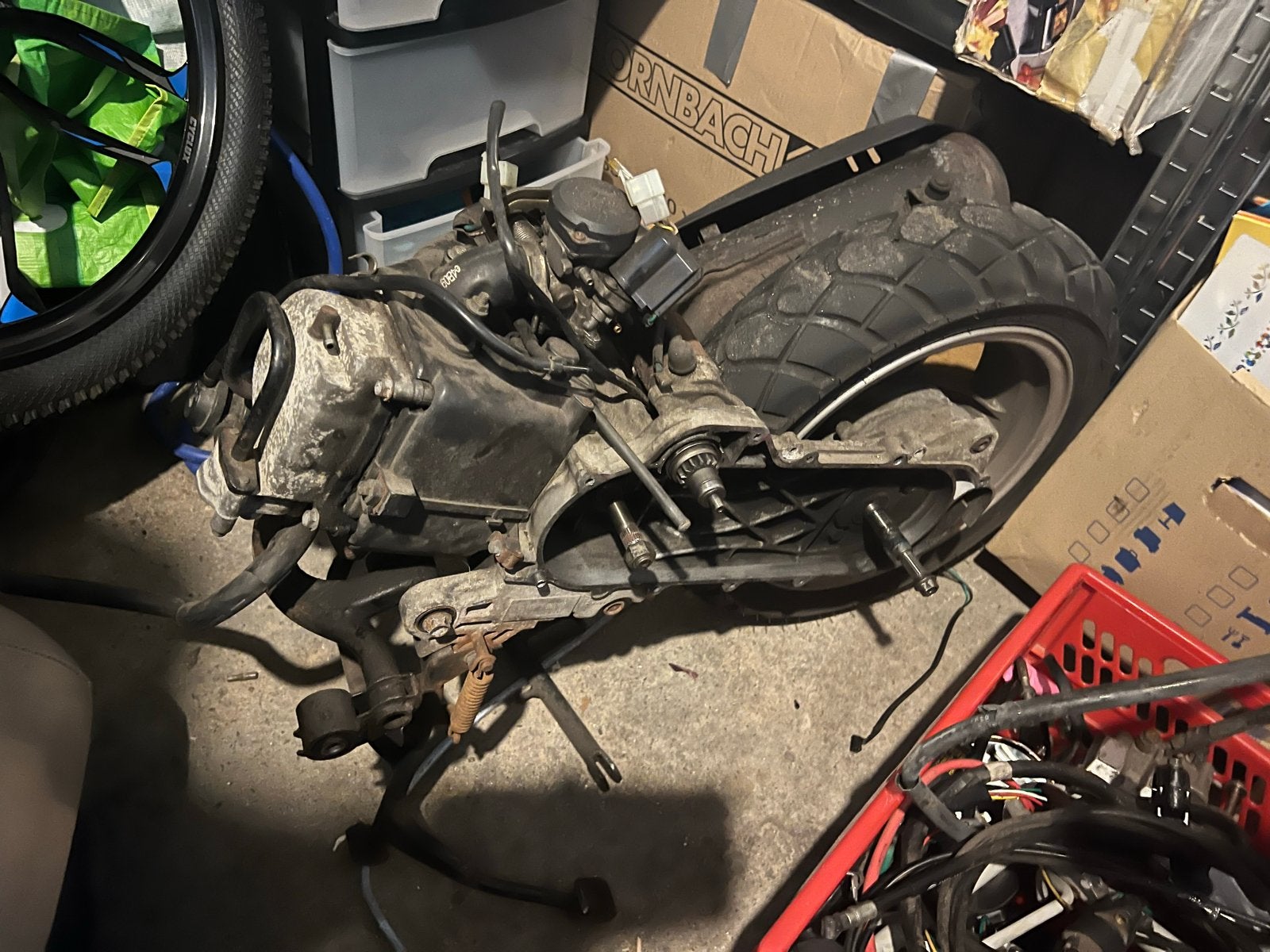 GY6 motorblok compleet voor Sym Fiddle 2, Ophalen, Gebruikt, Blok, SYM