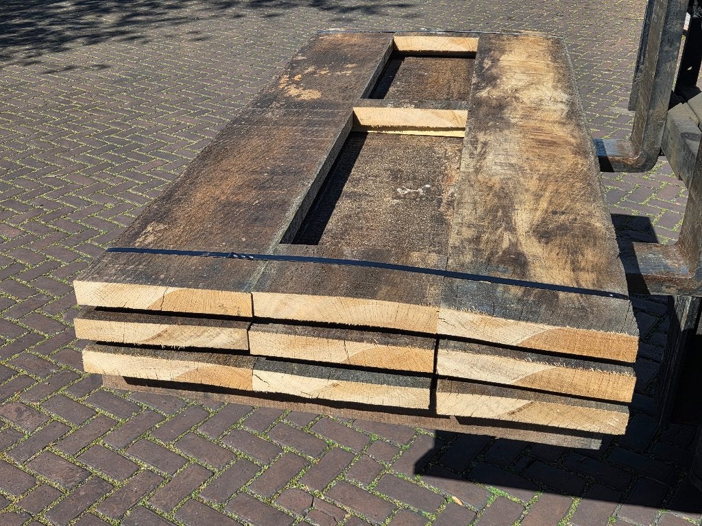 Hardhouten planken +/- 4.0x27.0 cm - nr: HP195, Ophalen, 180 tot 250 cm, Planken, Hardhout