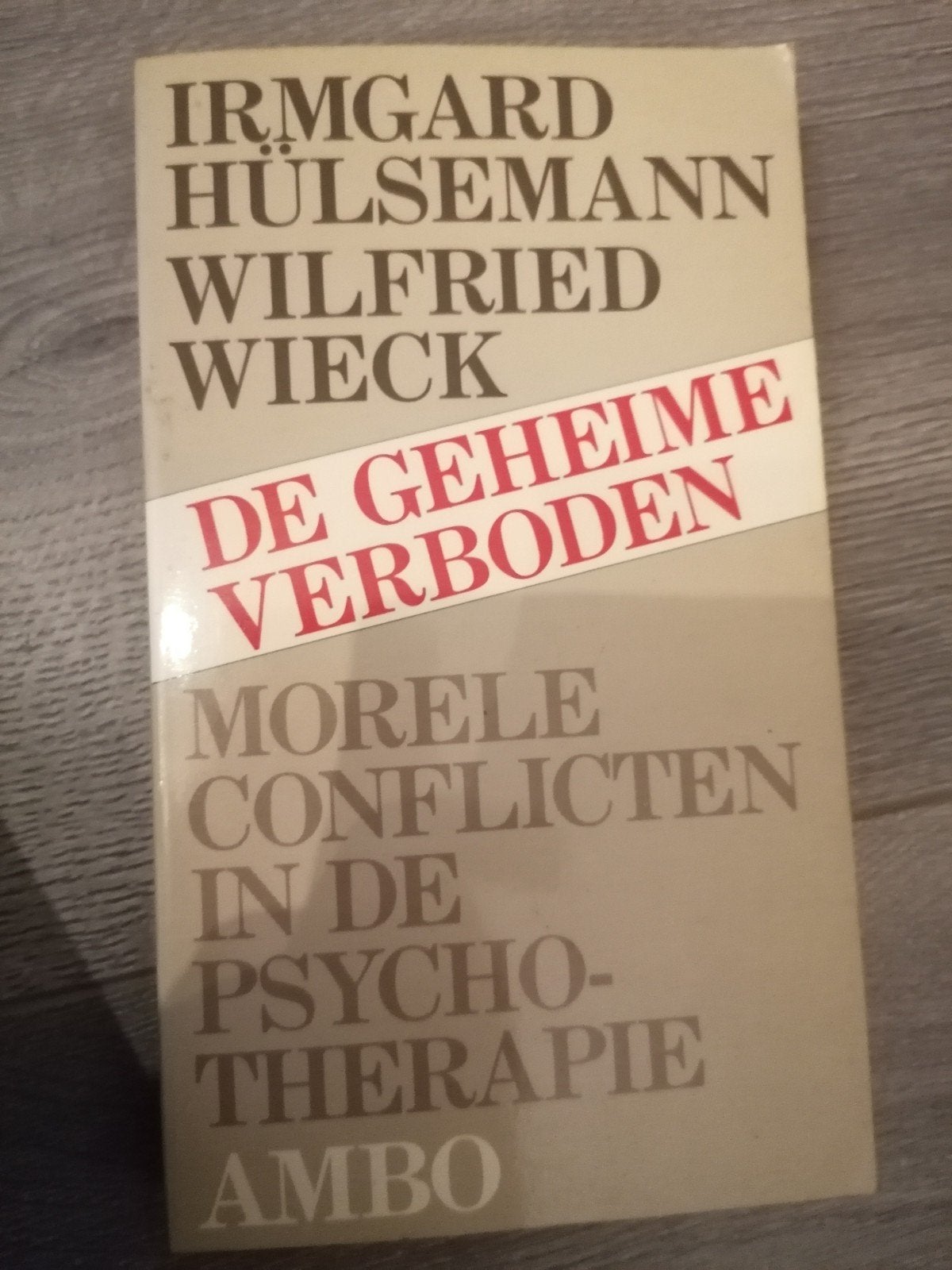 De Geheime Verboden: Morele Conflicten in Psychotherapie, Ophalen of Verzenden, Gelezen, Klinische psychologie, Irmgard Hülsemann, Wilfried Wieck