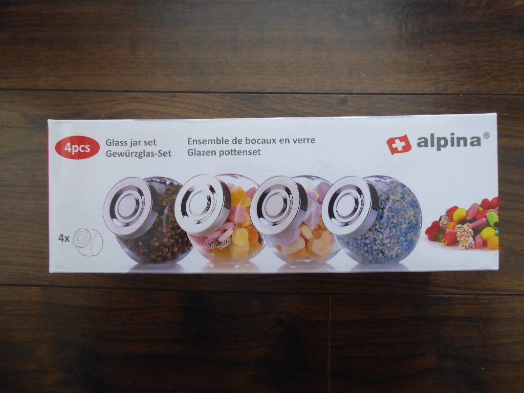 glazen potten set, Huis en Inrichting, Keuken | Keukenbenodigdheden, Glas, Nieuw, Ophalen of Verzenden, Voorraadpot