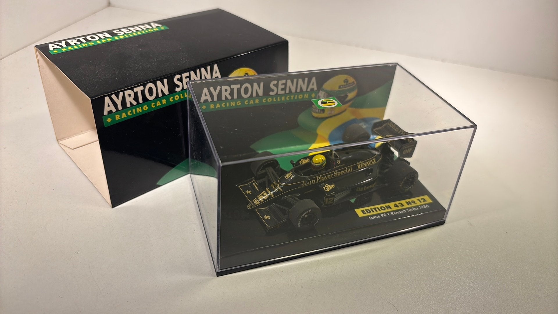 Lotus 98 t renault turbo 1986 ayrton senna minichamps 1.43, Hobby en Vrije tijd, Modelauto's | 1:43, Auto, Ophalen of Verzenden
