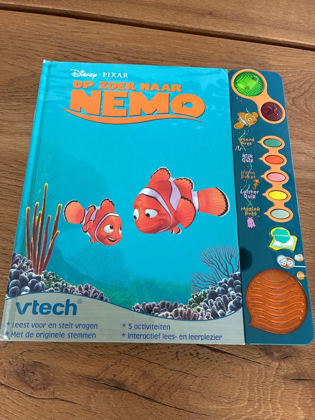 VTech Disney Pixar Op Zoek Naar Nemo Interactief Boek, Ophalen of Verzenden, Gebruikt, Taal en Lezen, Met geluid