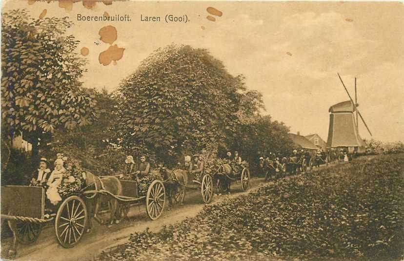 300-161-011 Laren Boerenbruiloft, Verzenden, Voor 1920, Noord-Holland