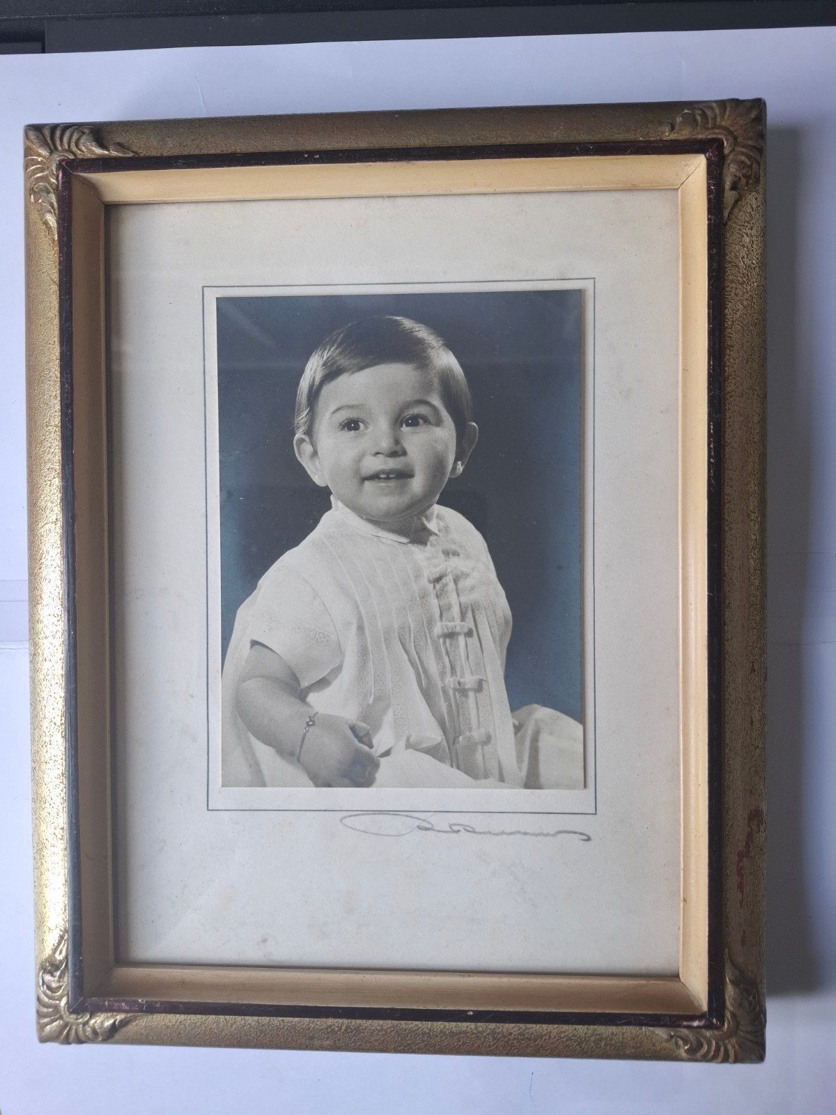 Authentiek studio kinderportret van Panmarenko (1940), Ophalen of Verzenden, Foto, Fotografie, Ingelijst