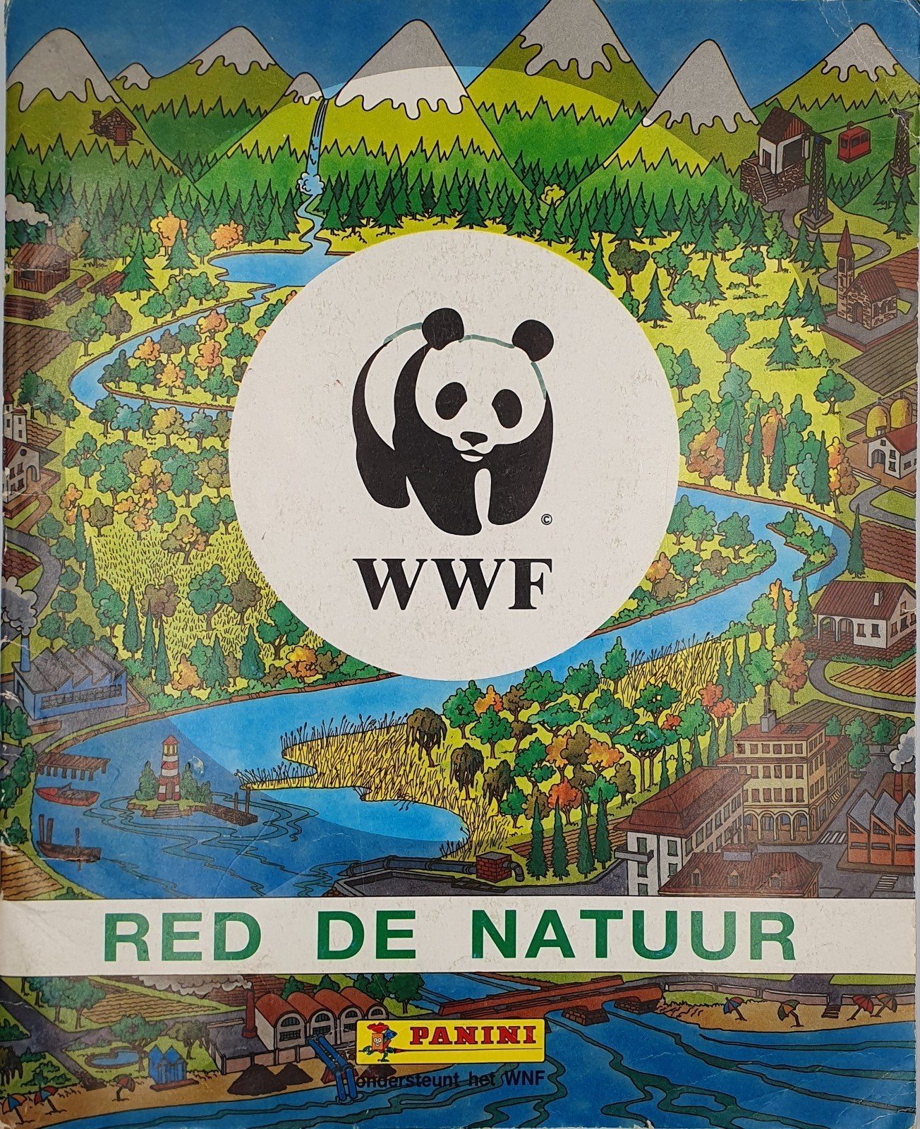 Te koop: WWF Panini Red de Natuur Sticker Album (1980s), Ophalen of Verzenden, Gebruikt, Dier en Natuur