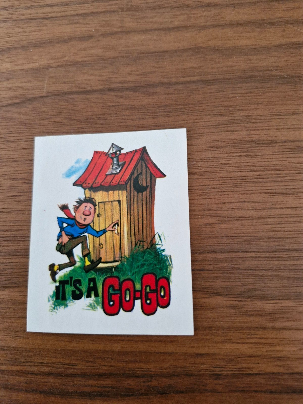 9602 Vintage 'It's a Go-Go' Sticker - Grappig en Uniek, Ophalen of Verzenden, Gebruikt, Overige typen