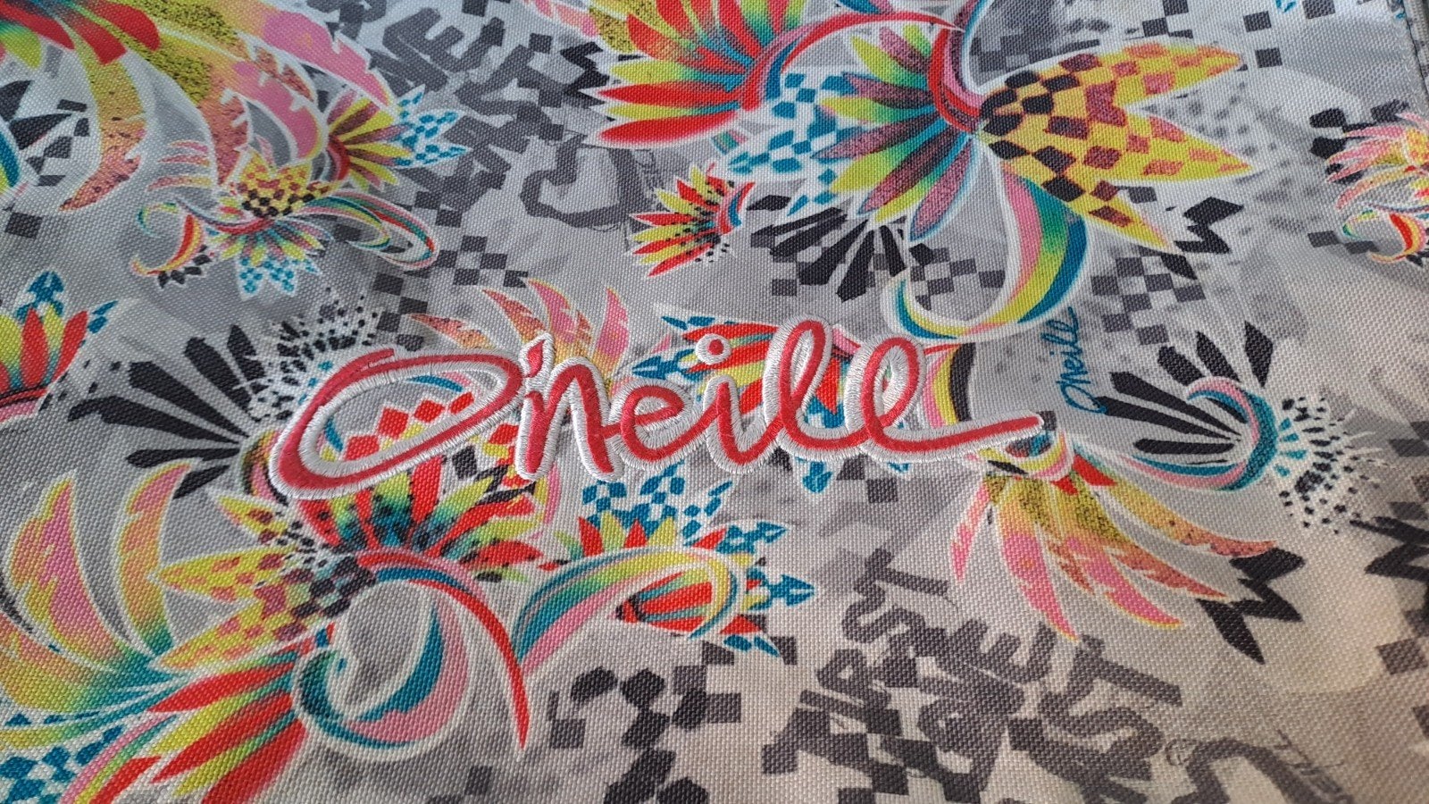 Vintage O'Neill schoudertas met kleurrijke print, Verzamelen, Merken en Reclamevoorwerpen, Gebruiksvoorwerp, Ophalen of Verzenden