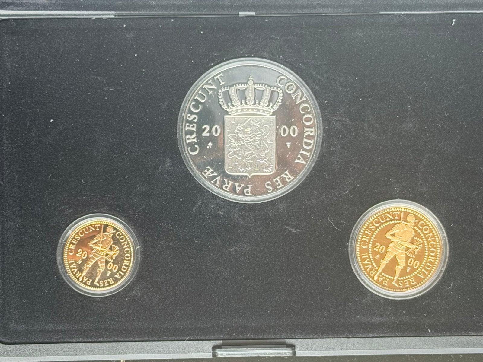 Nederlandse Dukatenset 2000 - Goud & Zilver Proof, Setje, Koningin Beatrix, Goud, Overige waardes