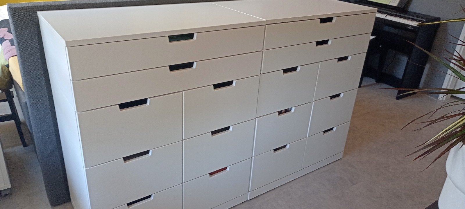 Ikea Nordli bovenblad en plint wit 80x47 (2x), Ophalen, 50 tot 100 cm, Zo goed als nieuw, Minder dan 100 cm