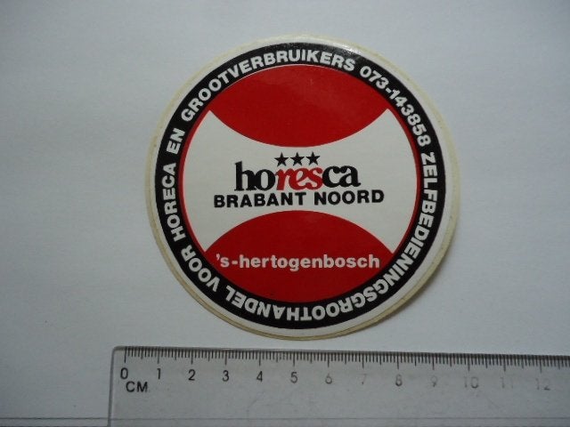 sticker oud Den Bosch Horesca horeca heineken logo brabant, Verzenden, Zo goed als nieuw, Bedrijf of Vereniging