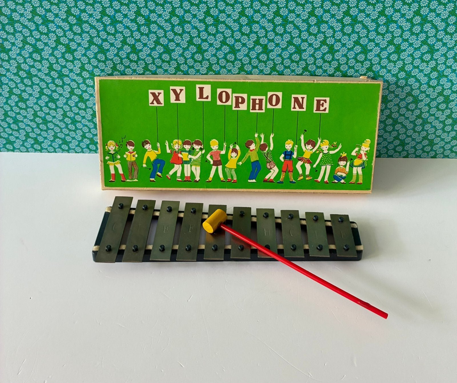 Vintage 60’s Xylofoon in doos, Gebruikt, Ophalen of Verzenden, Nvt, Nvt