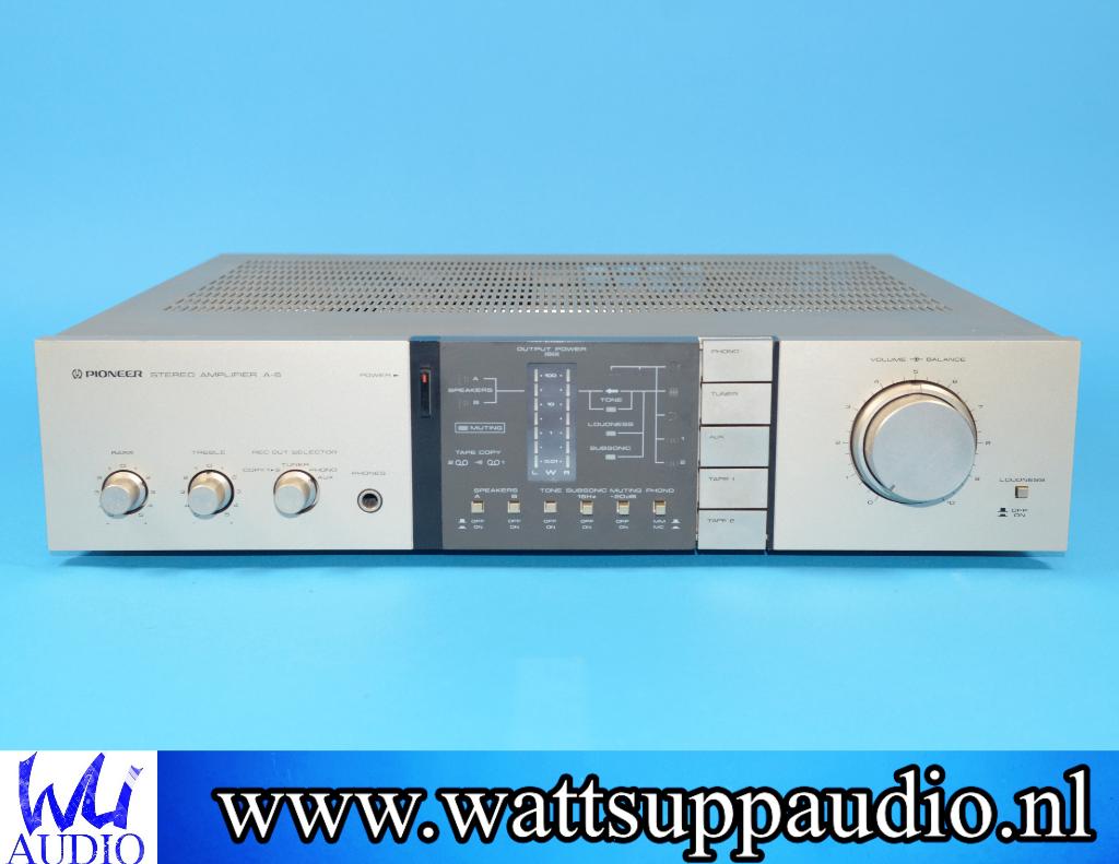 Pioneer A-6 Stereo versterker Vintage / VU meters, Gebruikt, ., Ophalen of Verzenden, 60 tot 120 watt
