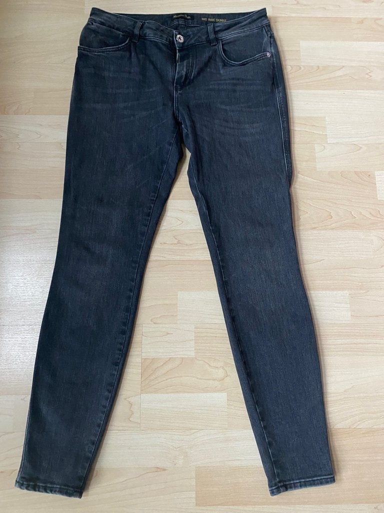 Massimo Dutti - Donker grijze jeans maat 40, Massimo Dutti, Ophalen of Verzenden, Zo goed als nieuw, W30 - W32 (confectie 38/40)
