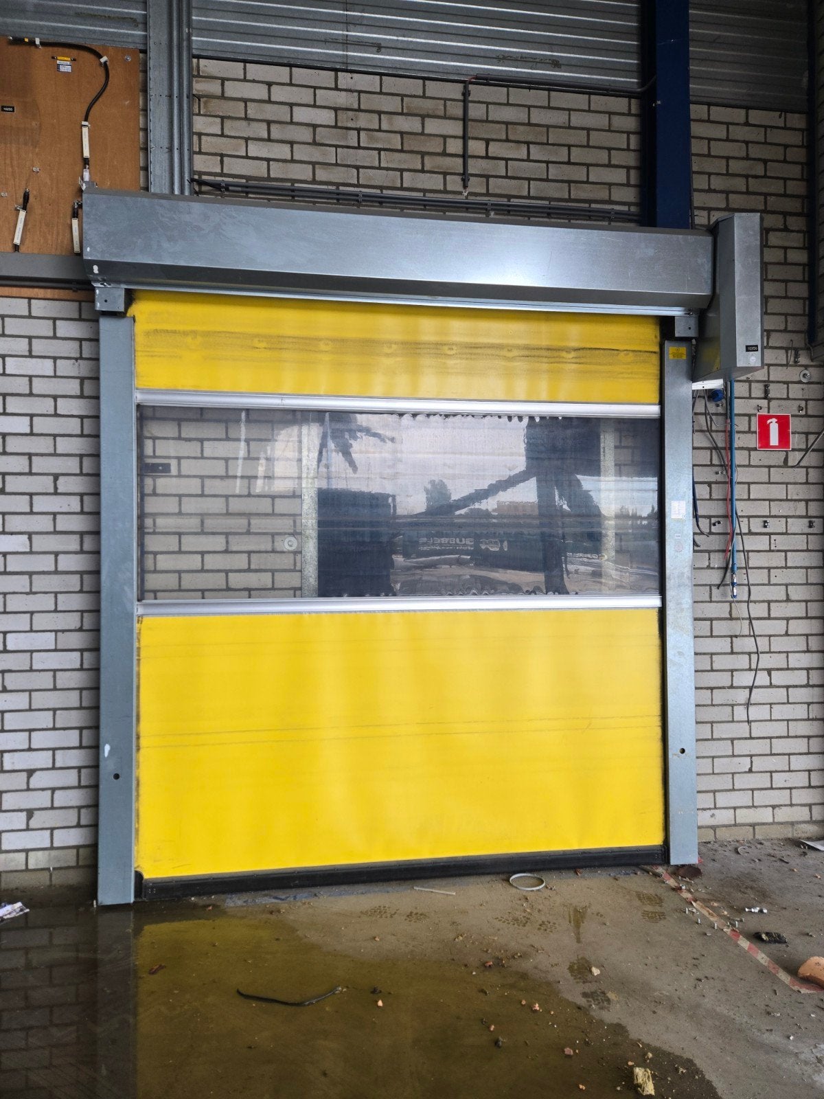 Speeddeur - Snelroldeur 250x270cm - Geel - Bouwjaar 2012, Ophalen, Gebruikt, Overige typen