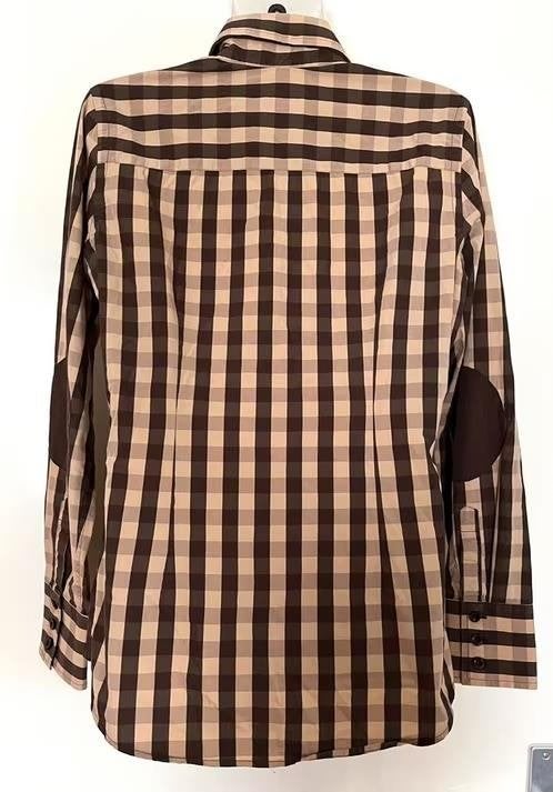Cavallaro Napoli geblokte blouse maat 38, Ophalen of Verzenden, Zo goed als nieuw, Maat 38/40 (M), Bruin