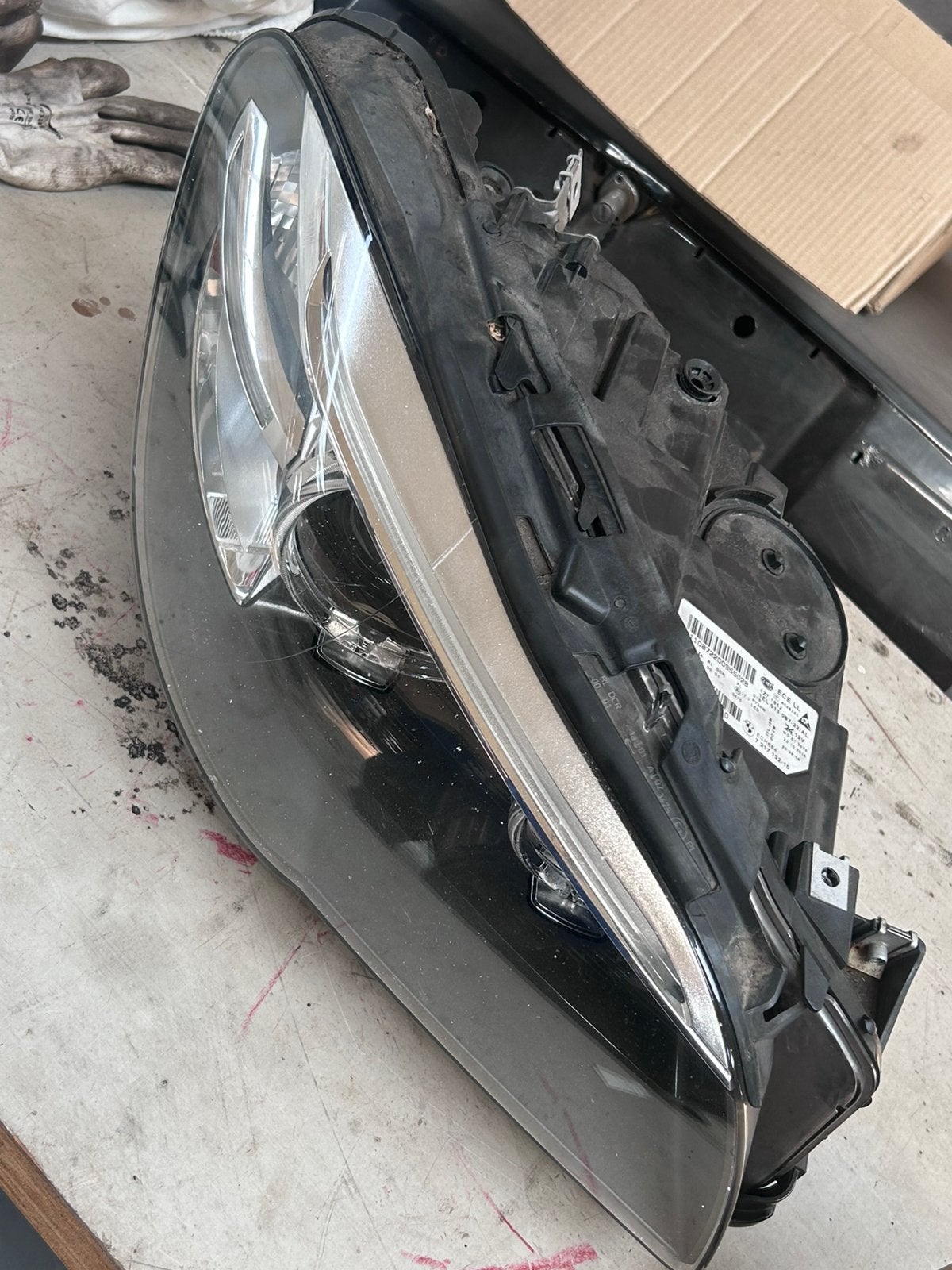 BMW 5-serie F10 F11 koplamp origineel Rechts, Ophalen, Gebruikt, BMW