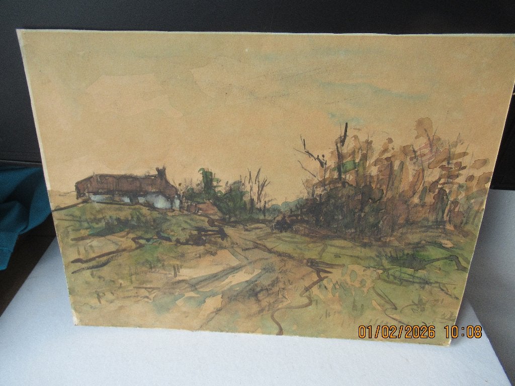 Costerus (Jan Koster 1874-1956), Impressionistisch, Ophalen of Verzenden, Gesigneerd, Landschap