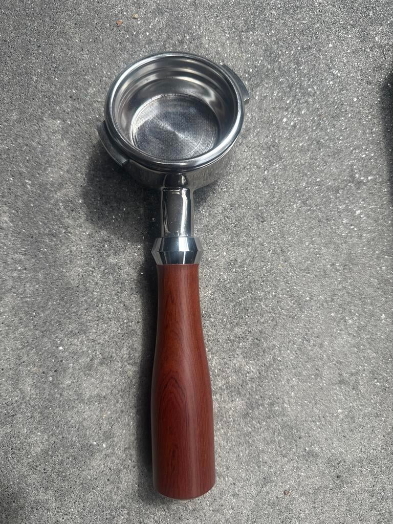 Bottomless Portafilter met Houten Handvat - 58mm, Ophalen of Verzenden, Nieuw, Overige merken, Barista-accessoire