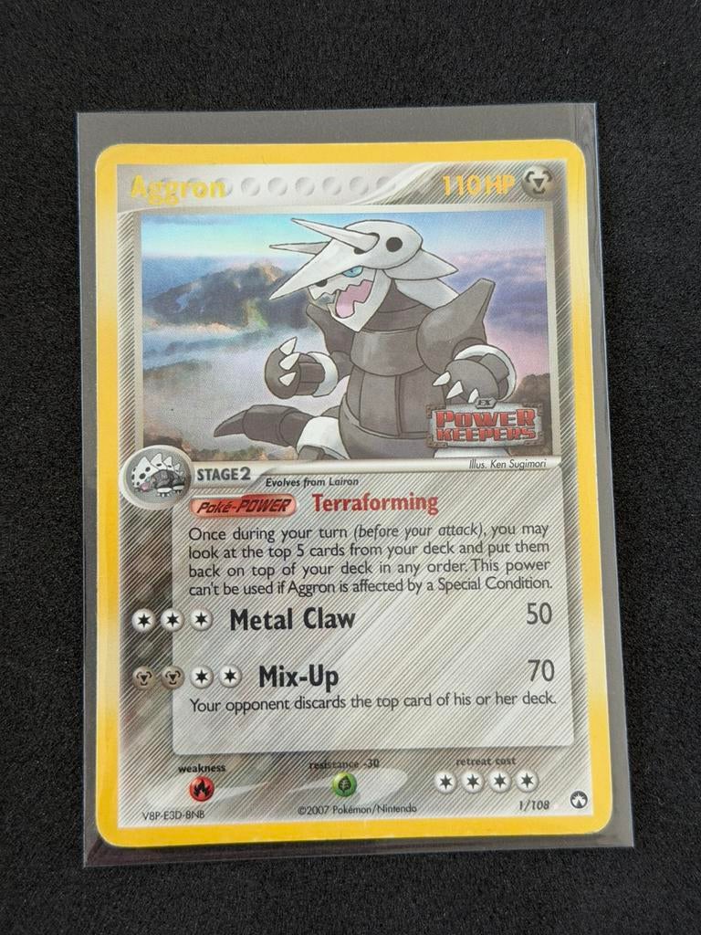 Aggron (PK 1) EX Power Keepers Reverse [LP], Ophalen of Verzenden, Zo goed als nieuw