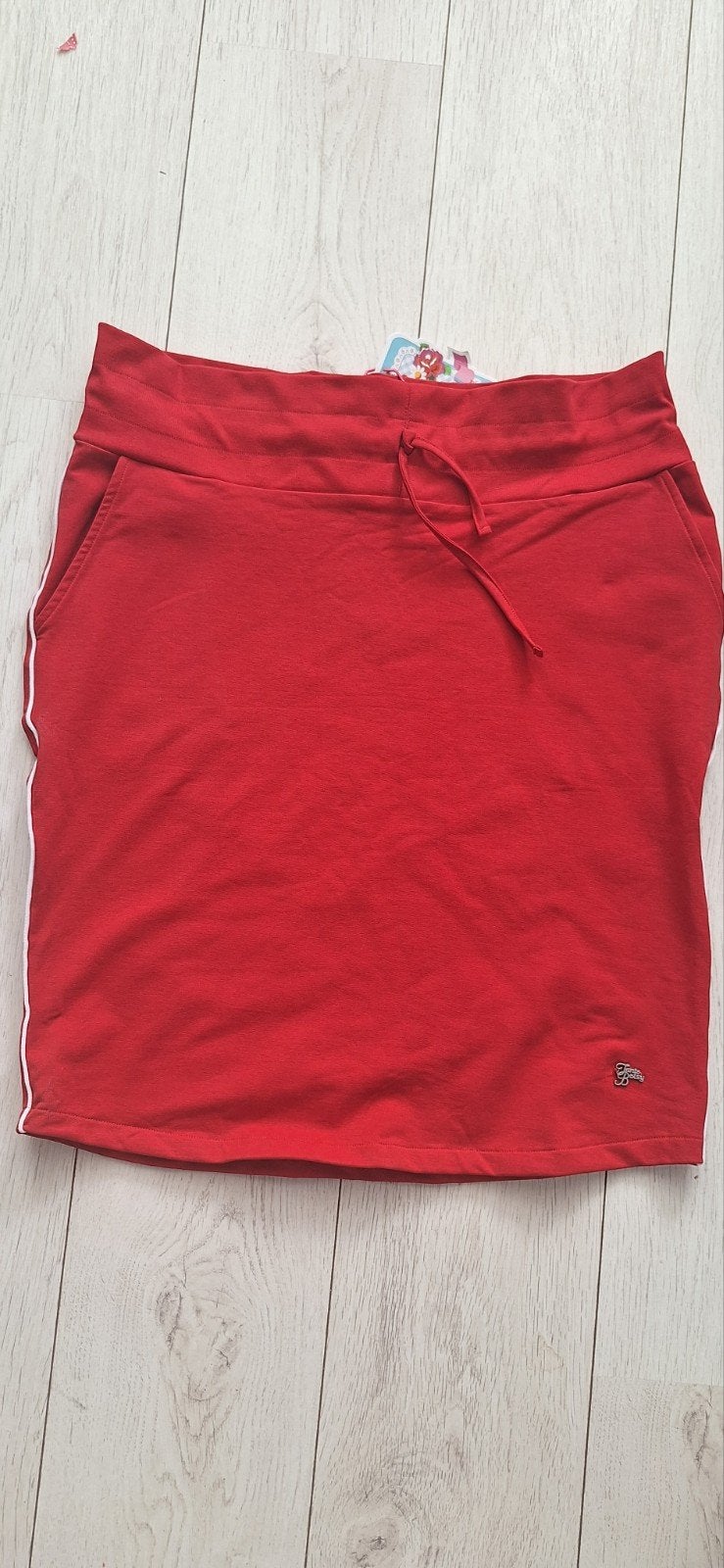 Rode rok met witte bies  van tante Betsy maat L, Lanie Betsy, Verzenden, Maat 42/44 (L), Nieuw