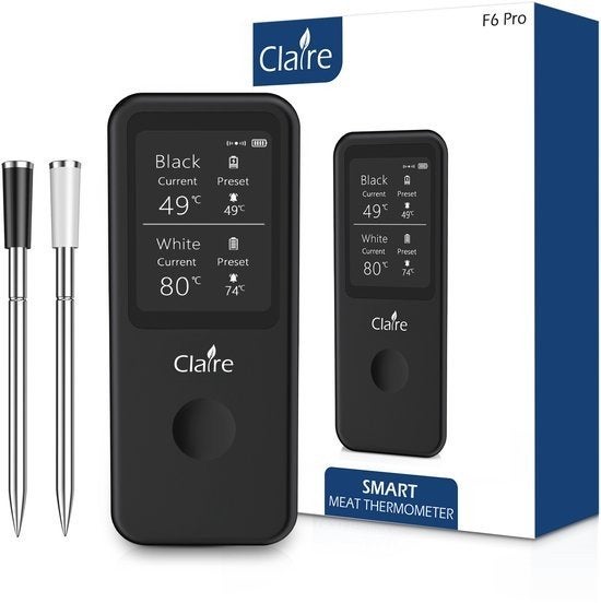 Claire F6 pro draadloze BBQ / kamado thermometer, Ophalen of Verzenden, Zo goed als nieuw, Claire