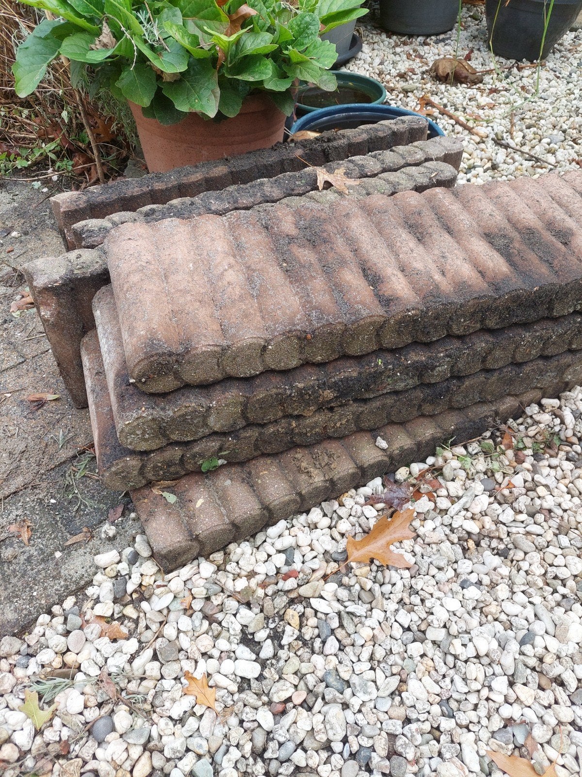 Betonnen borderstenen voor tuin en paden  20x65cm., Gebruikt, Ophalen of Verzenden, Minder dan 25 cm, Border