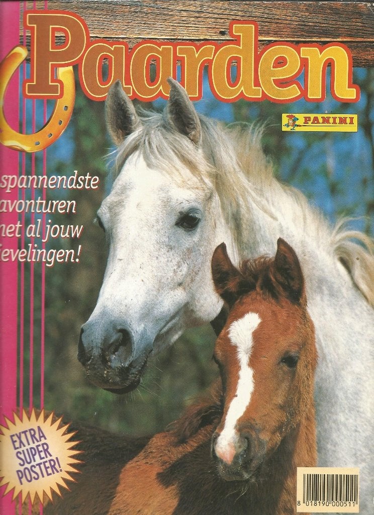 Plaatjes/Stickeralbum  Paarden  van Panini  compleet, Ophalen of Verzenden, Zo goed als nieuw, Panini, Plaatjesalbum
