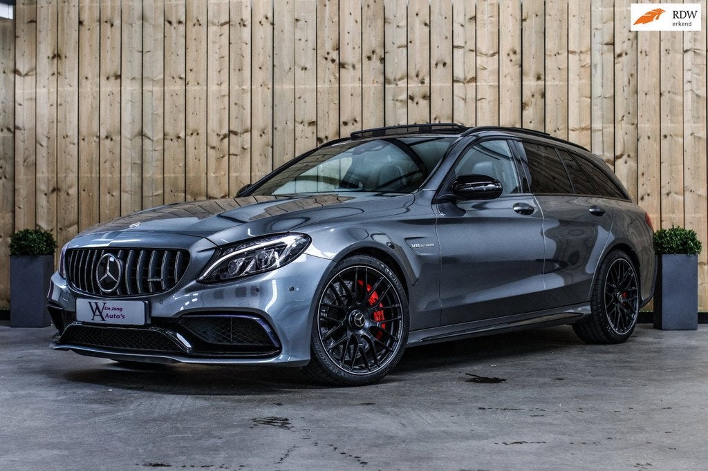 Mercedes-Benz C-klasse Estate AMG 63 S *Pano*Perf. Stoelen*B, Auto's, Mercedes-Benz, Bedrijf, Te koop, C-Klasse, ABS, Achteruitrijcamera